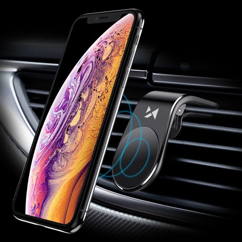 Wozinsky magnetyczny uchwyt samochodowy na kratkę wentylacyjną nawiew czarny (WCH-02)