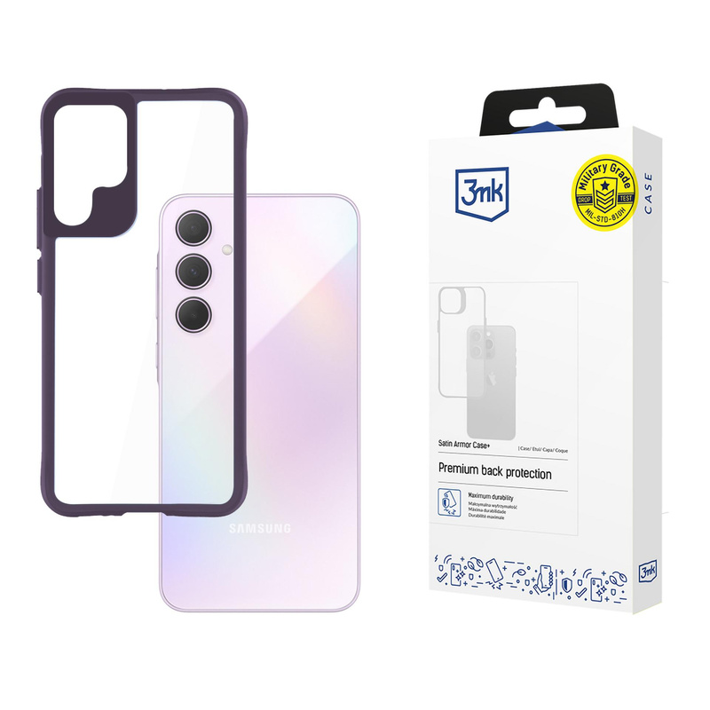 3MK Satin Armor Case+ Sam A35 5G fioletowy/purple