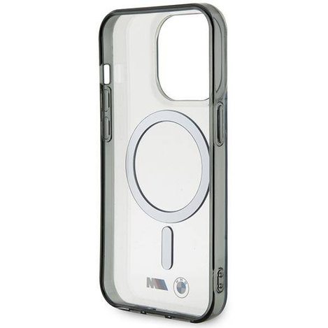 Case BMW BMHMP14XHCRS iPhone 14 Pro Max 6.7&quot; transparent hardcase Silver Ring MagSafe