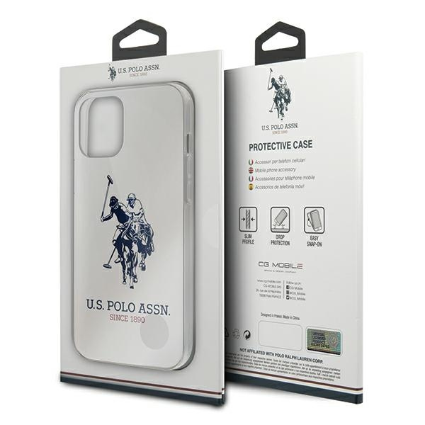 US Polo USHCP12MTPUHRWH iPhone 12 Pro / iPhone 12 biały/white Shiny Big Logo