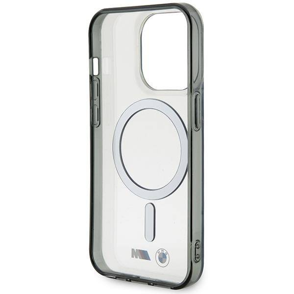 Case BMW BMHMP14XHCRS iPhone 14 Pro Max 6.7&quot; transparent hardcase Silver Ring MagSafe