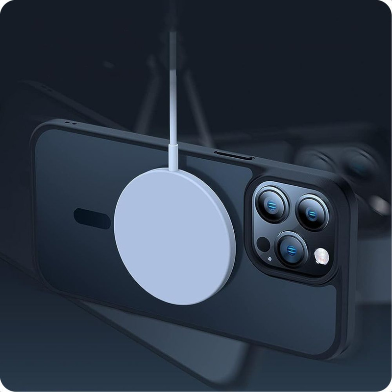Schutzhülle IPHONE 12 MINI / 13 MINI Tech-Protect Magmat MagSafe transparentne schwarz