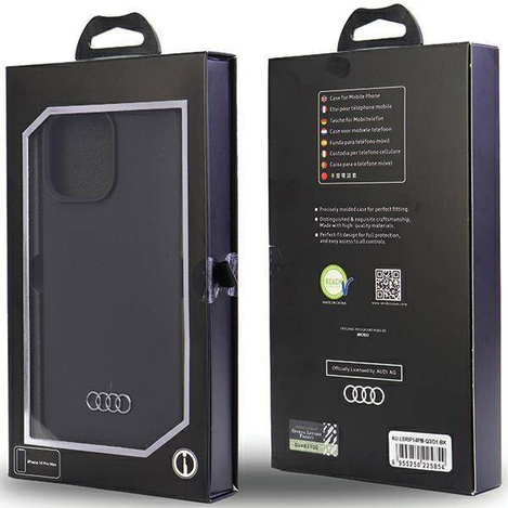 Audi Silicone Case iPhone 14 Pro Max 6.7&quot; black/black hardcase AU-LSRIP14PM-Q3/D1-BK