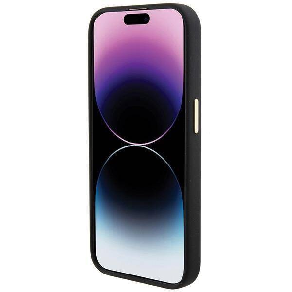Oryginalne Etui APPLE IPHONE 15 PRO Guess Hardcase Silicone Logo Strass 4G (GUHCP15LM4DGPK) czarne