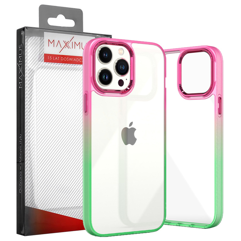 Case IPHONE 14 PRO MX Rainbow red-green