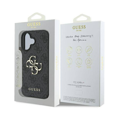Guess GUHCP16L4GMGGR iPhone 16 Pro 6.3" czarny/black hardcase 4G Big Logo
