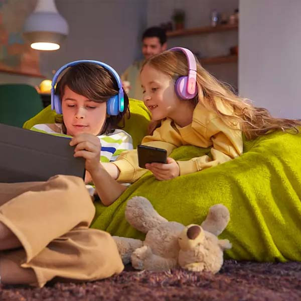SŁUCHAWKI NAUSZNE BEZPRZEWODOWE BLUETOOTH DLA DZIECI PHILIPS NIEBIESKIE TAK4206BL/00