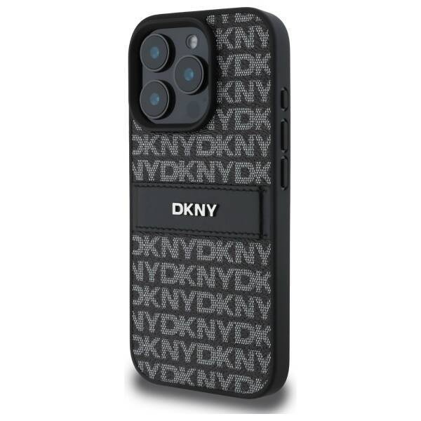 Original Case IPHONE 16 PRO MAX DKNY Hardcase Texture Pattern Tonal Stripe (DKHCP16XPRTHSLK) black