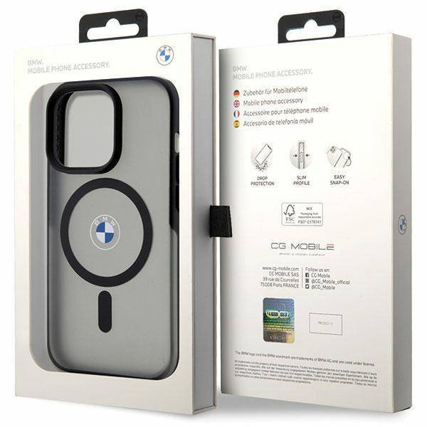 Case BMW BMHMP14XDSLK iPhone 14 Pro Max 6.7&quot; black/black hardcase Signature MagSafe