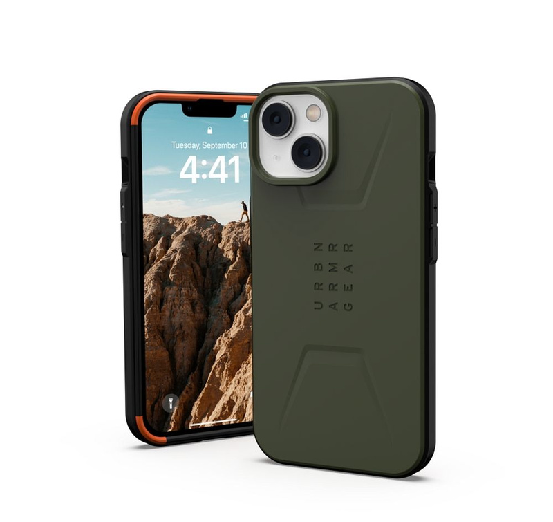UAG Civilian - protective case for iPhone 14 Plus compatible with MagSafe (olive)