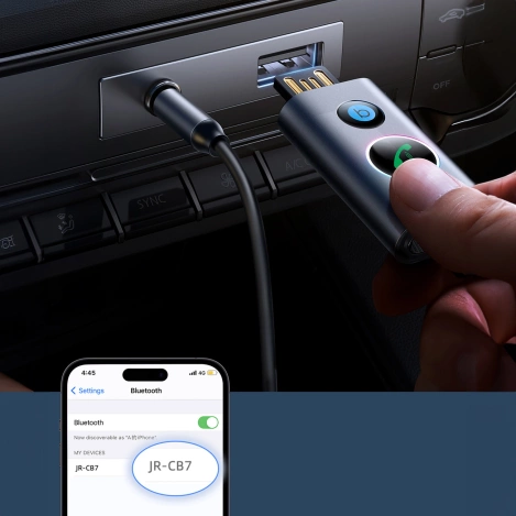 Joyroom JR-CB7 wireless car receiver - gray