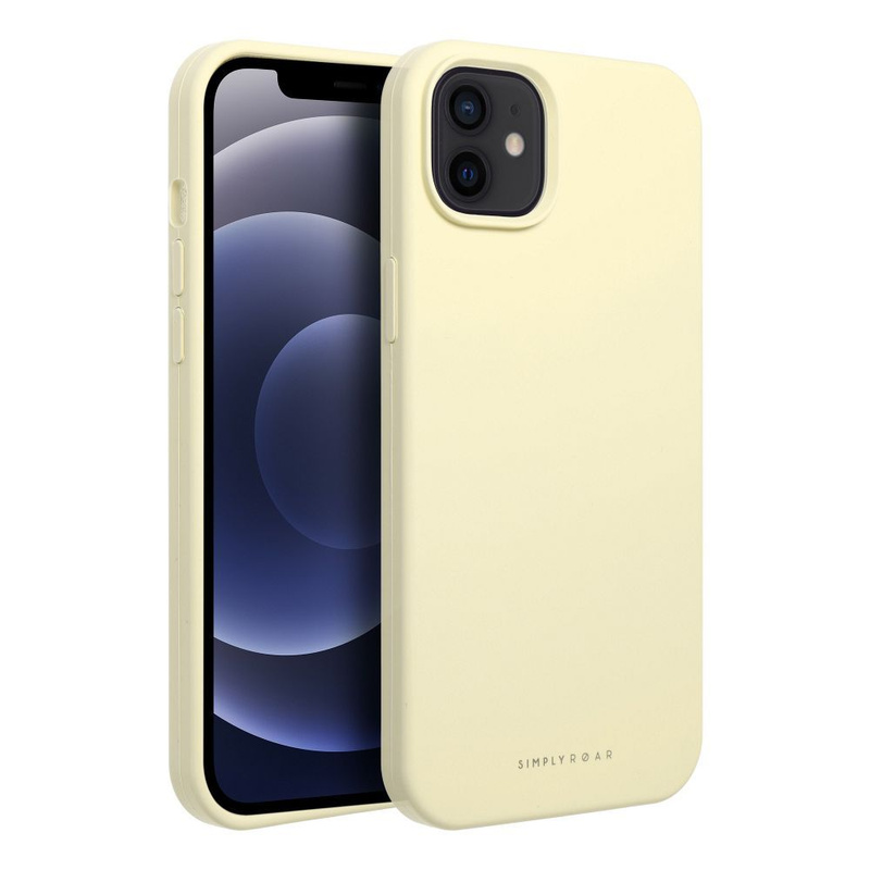 Futerał Roar Cloud-Skin - do iPhone 12 Jasnożółty