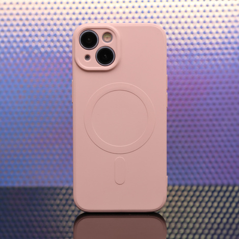Nakładka Simple Color Mag do iPhone 15 Pro 6,1" różowa
