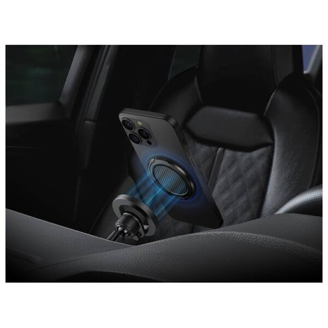 UNIQ Gripfit Premium 360 Magnetic Mount&Kickstand Uchwyt Magnetyczny czarny/carbon black