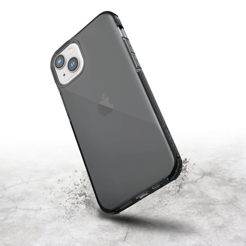 Raptic X-Doria Clear Case iPhone 14 Plus gepanzerte Hülle grau