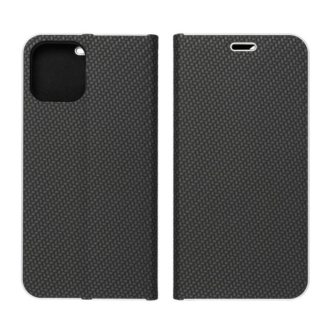 Kabura LUNA Book Carbon do IPHONE 15 Pro czarny