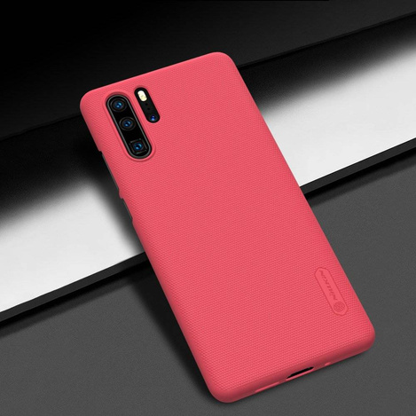 Nillkin Super Frosted Shield wzmocnione etui pokrowiec + podstawka Huawei P30 Pro czarny