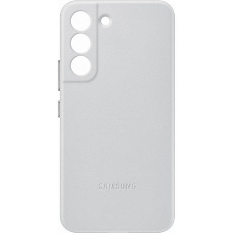 Samsung Leather Cover Echtleder Tasche für Samsung Galaxy S22 hellgrau (EF-VS901LJEGWW)