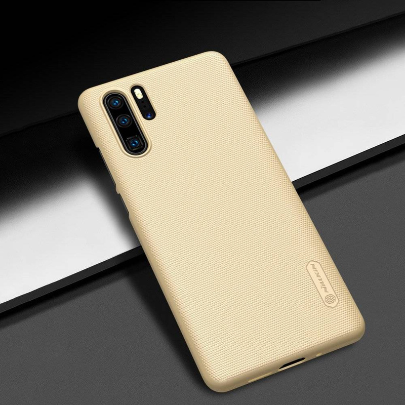 Nillkin Super Frosted Shield wzmocnione etui pokrowiec + podstawka Huawei P30 Pro czarny
