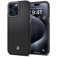 Spigen Enzo Aramid Mag Case mit MagSafe für iPhone 15 Pro Max – Mattschwarz