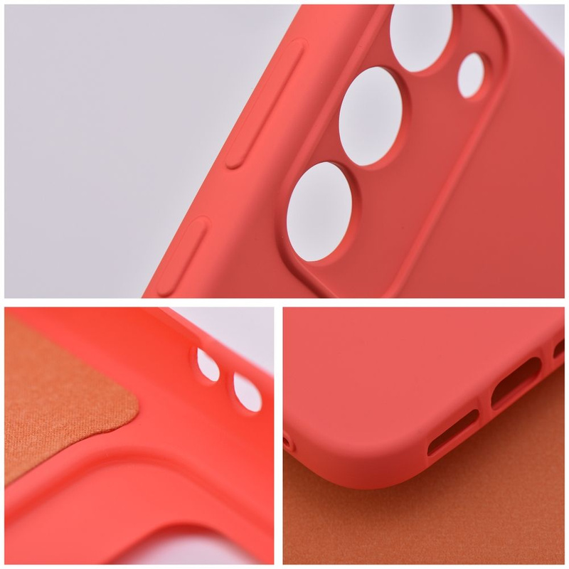 Futerał SILICONE do SAMSUNG S25 brzoskwiniowy