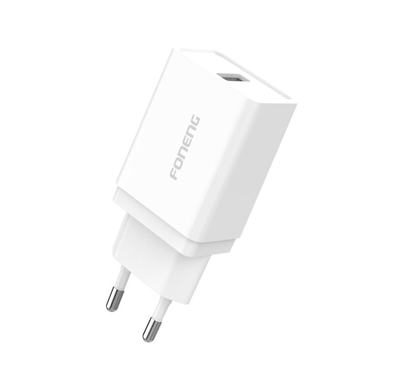 Foneng Ładowarka sieciowa K300 - USB - 18W 3A biała