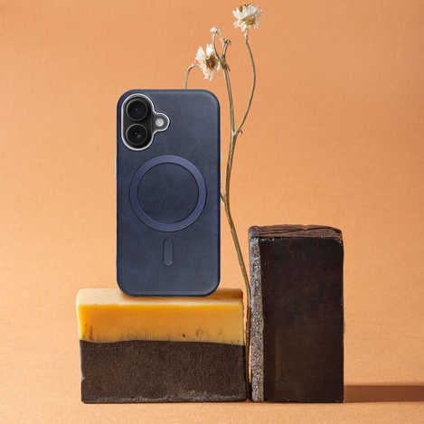 Futerał GENTLEMAN MAG COVER kompatybilny z MagSafe do IPHONE 12 PRO granatowy