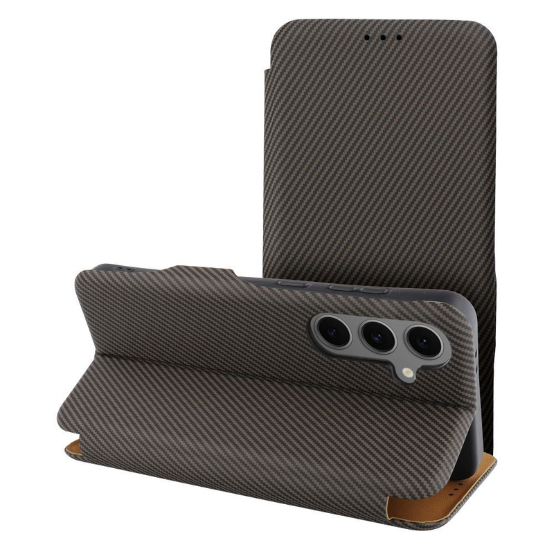 Kabura FOLIO Side Magnet do MOTOROLA G75 brązowy