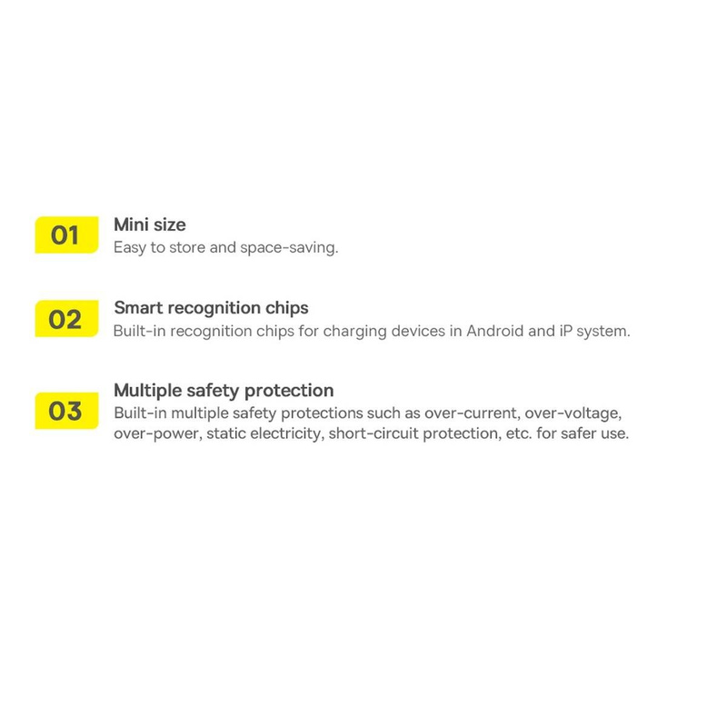 Baseus Compact Charger 3U 17W EU White