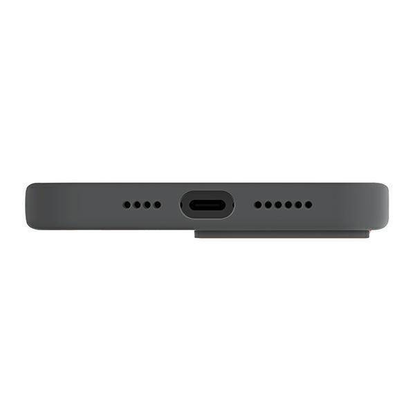Uniq Hülle Lino Hue iPhone 14 Plus 6.7&quot; Magclick Charging grau/anthrazit