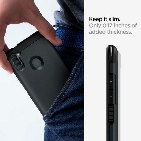 Futerał SPIGEN Tough Armor do SAMSUNG A11 metal slate