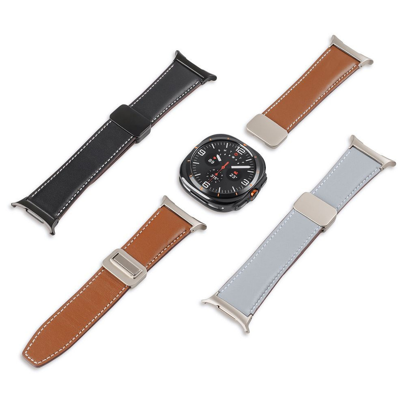 DUX DUCIS pasek YA skórzany 47 mm czarny