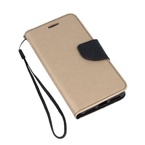 Etui Smart Fancy do Xiaomi Redmi A1 złoto-czarne