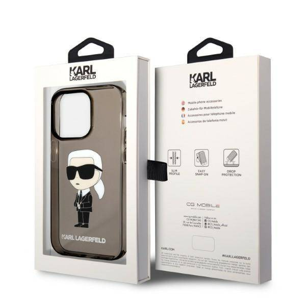 Karl Lagerfeld IML NFT Ikonik - Etui iPhone 14 Pro (czarny)