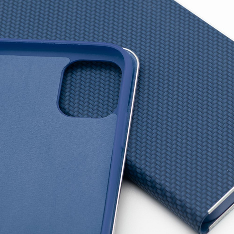 Kabura LUNA Book Carbon do IPHONE 16 Plus niebieski