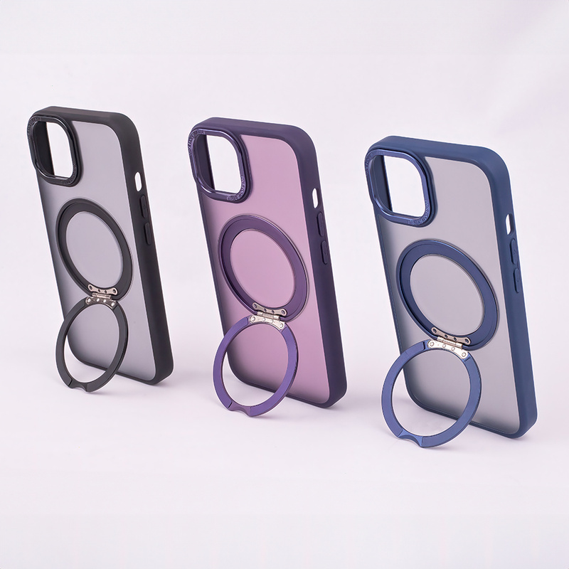 Nakładka Mag Ring Rotating do iPhone 15 Pro 6,1&quot; fioletowy