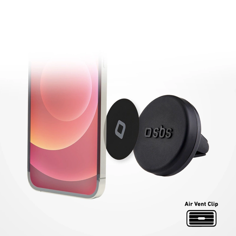 SBS TESUPPUNIVAIRMAG smartphone holder compatible with MagSafe, for air vent - black