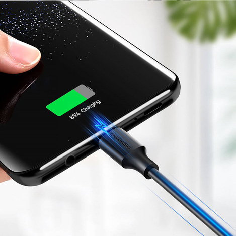 Ugreen kabel przewód USB - USB Typ C Quick Charge 3.0 3A 0,25m czarny (US287 60114)