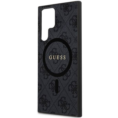 Oryginalne Etui GUESS Hardcase GUHMS24LG4GFRK do Samsung S24 Ultra (Kompatybilny z Magsafe / 4G Ring classic logo / czarny)