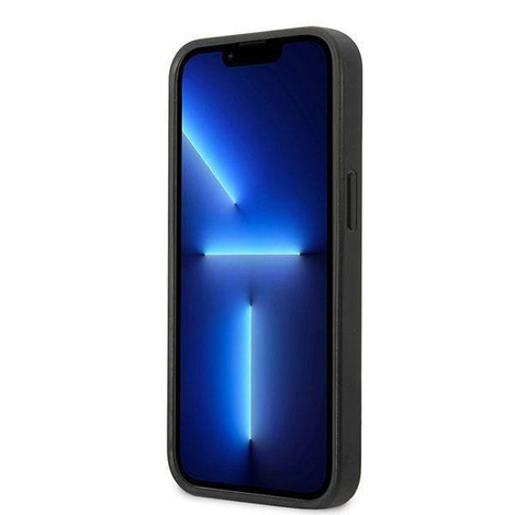 Original Handyhülle IPHONE 13 Karl Lagerfeld Flower Ikonik Karl (KLHCP13MPMNFIK1) grau