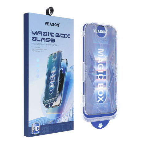 Szkło Hartowane 6D Pro Veason Easy-Install Glass - do Iphone 15 czarny