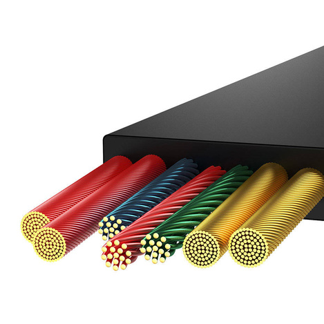 Baseus Bright Mirror 2 einziehbares Kabel 3in1 USB Type C - Micro USB + Lightning + USB Type C 3.5A 1.1m schwarz (CAMJ010201)