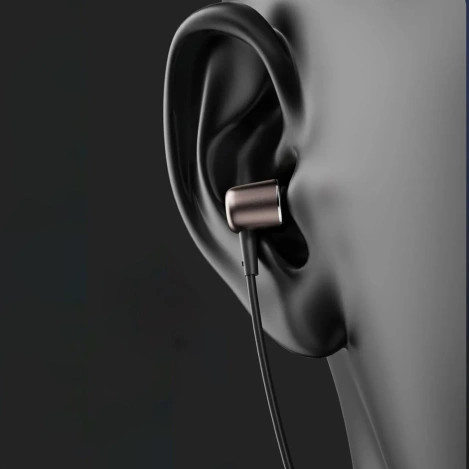 Dudao X1PROT In-Ear-Kopfhörer mit USB-C und Kabel, 1,2 m – Schwarz