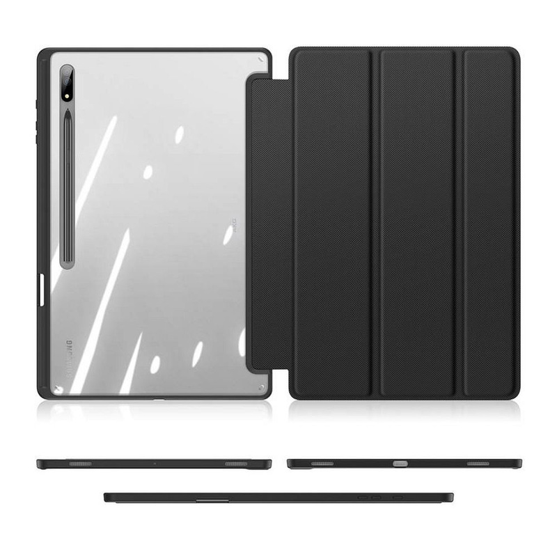 Etui SAMSUNG GALAXY TAB S8 ULTRA 14.6 X900 / X906 Dux Ducis Toby Portfel z Klapką Książkowe Skóra Ekologiczna czarne