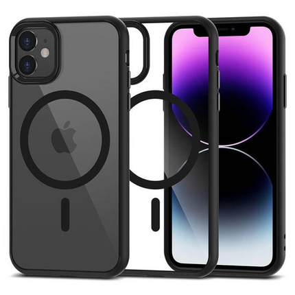 Schutzhülle IPHONE 11 Tech-Protect Magmat MagSafe transparentne schwarz