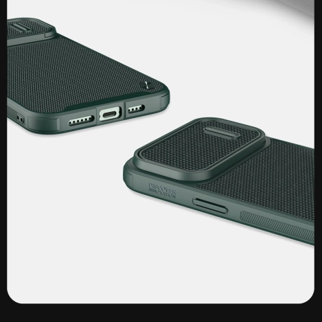 Nillkin Textured S Case for iPhone 14, armored cover with camera cover, black