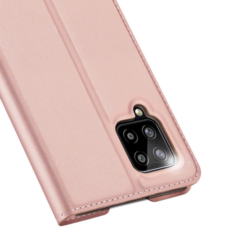 Etui SAMSUNG GALAXY A42 5G z klapką Dux Ducis skórzane Skin Leather jasny róż