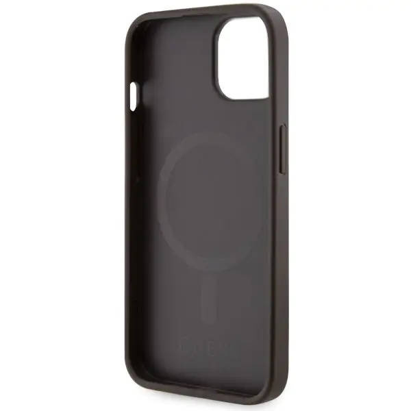 Guess GUHMP14MP4RPSW iPhone 14 Plus 6.7&quot; brown/brown hardcase 4G Printed Stripes MagSafe