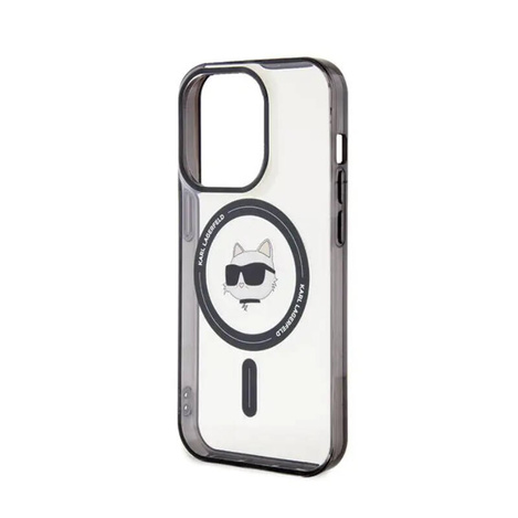 Karl Lagerfeld IML Choupette's Head MagSafe-Hülle für iPhone 15 Pro – transparent