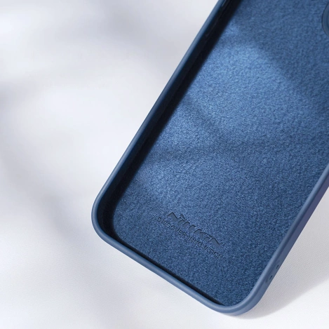 Nillkin CamShield Silky Silicone Case iPhone 14 case cover with camera cover blue